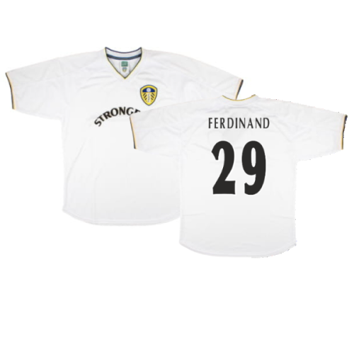 Leeds United 2001 Retro Football Shirt (Ferdinand 29)