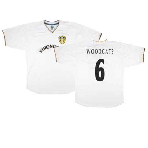 Leeds United 2001 Retro Football Shirt (Woodgate 6)