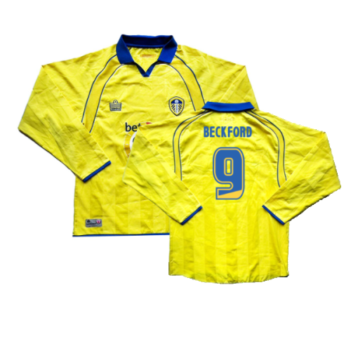 Leeds United 2006-07 Away Long Sleeved Shirt ((Very Good) L) (Beckford 9)
