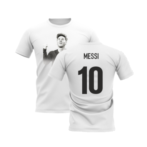 Lionel Messi Legend T-Shirt (White) (Messi 10)