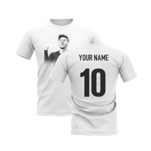 Lionel Messi Legend T-Shirt (White) (Your Name)