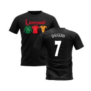 Liverpool 2000-2001 Retro Shirt T-shirt - Text (Black) (DALGLISH 7)