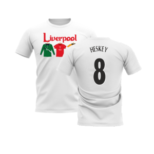 Liverpool 2000-2001 Retro Shirt T-shirt - Text (White) (Heskey 8)