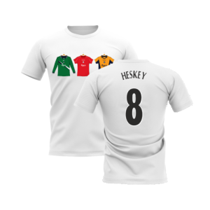 Liverpool 2000-2001 Retro Shirt T-shirt (White) (Heskey 8) Liverpool 2000-2001 Retro Shirt T-shirt (White) (Heskey 8)