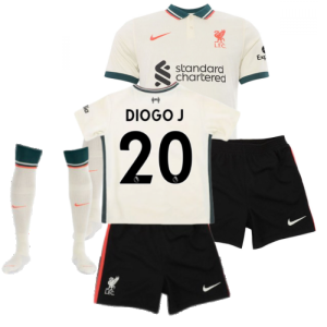 Liverpool 2021-2022 Away Little Boys Mini Kit (DIOGO J. 20)