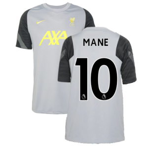 Liverpool 2021-2022 CL Training Shirt (Wolf Grey) - Kids (MANE 10)