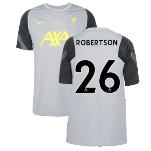 Liverpool 2021-2022 CL Training Shirt (Wolf Grey) - Kids (ROBERTSON 26)