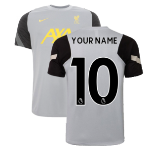 Liverpool 2021-2022 CL Training Shirt (Wolf Grey)