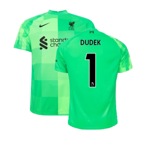 Liverpool 2021-2022 Goalkeeper Shirt (Green) (Dudek 1)