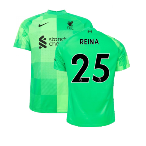 Liverpool 2021-2022 Goalkeeper Shirt (Green) (Reina 25)