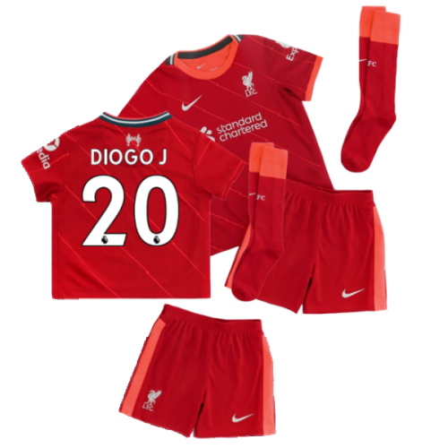 Liverpool 2021-2022 Home Little Boys Mini Kit (DIOGO J. 20)