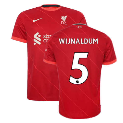 Liverpool 2021-2022 Home Shirt (Kids) (WIJNALDUM 5)