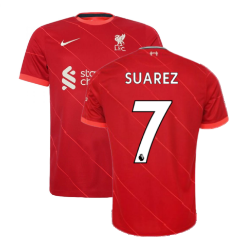 Liverpool 2021-2022 Home Shirt (SUAREZ 7)