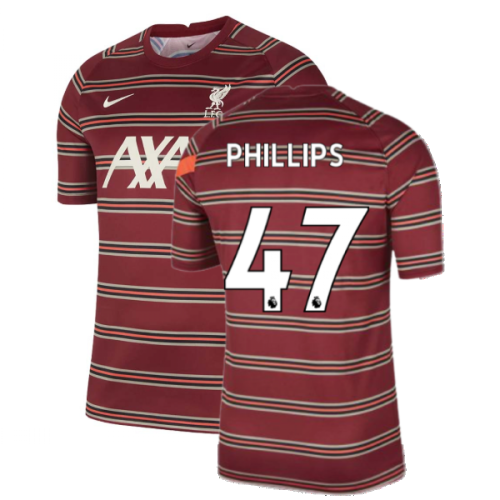 Liverpool 2021-2022 Pre-Match Training Shirt (Red) - Kids (PHILLIPS 47)