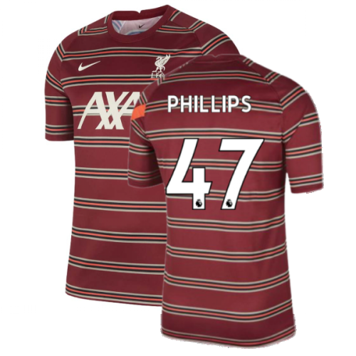 Liverpool 2021-2022 Pre-Match Training Shirt (Red) (PHILLIPS 47)