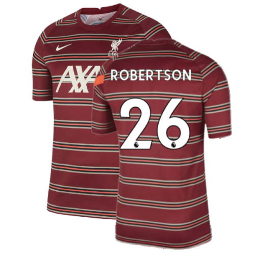 Liverpool 2021-2022 Pre-Match Training Shirt (Red) (ROBERTSON 26)