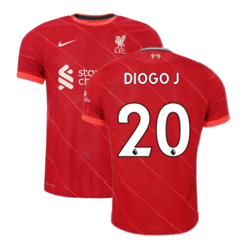 Liverpool 2021-2022 Vapor Home Shirt (DIOGO J. 20)