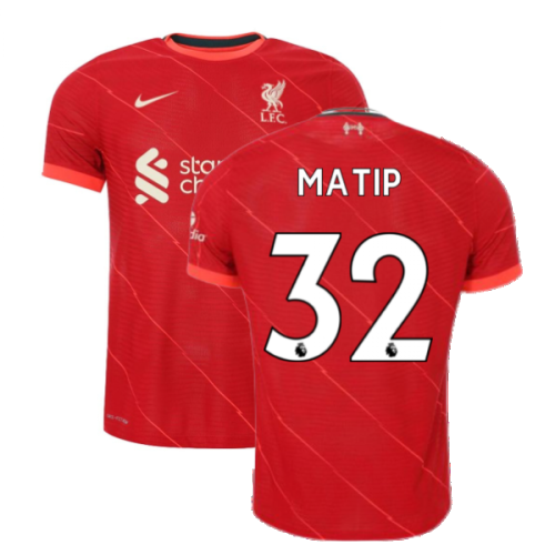 Liverpool 2021-2022 Vapor Home Shirt (Kids) (MATIP 32)