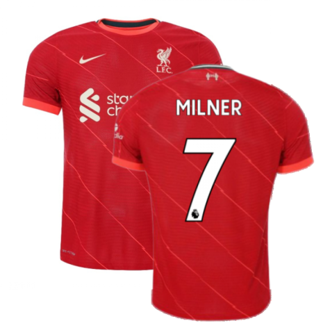 Liverpool 2021-2022 Vapor Home Shirt (MILNER 7)