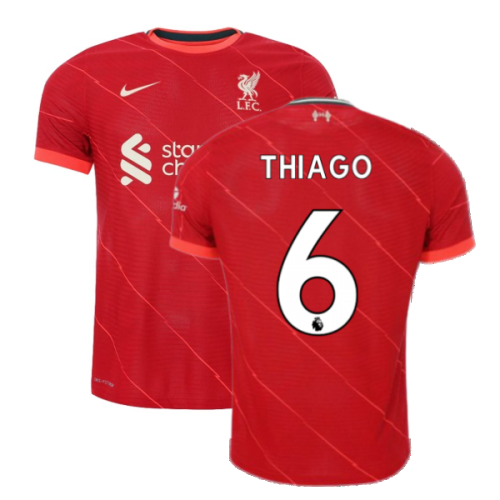 Liverpool 2021-2022 Vapor Home Shirt (THIAGO 6)