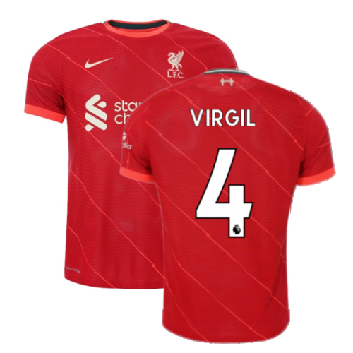 Liverpool 2021-2022 Vapor Home Shirt (VIRGIL 4)