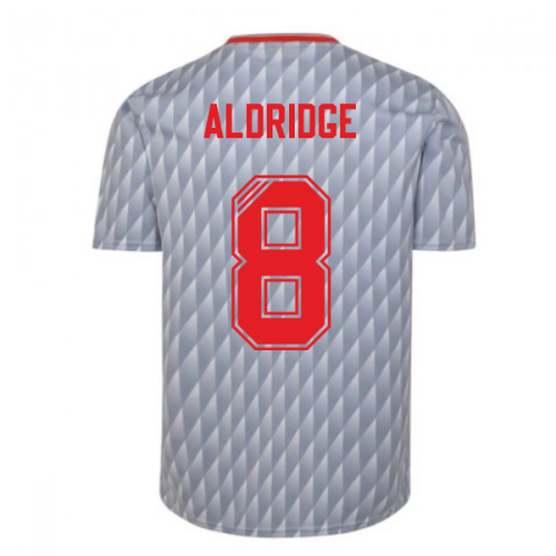 Liverpool FC 1990 Away Retro Football Shirt (Aldridge 8)