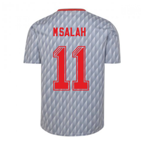 Liverpool FC 1990 Away Retro Football Shirt (M.SALAH 11)