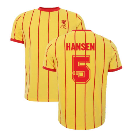 Liverpool Heritage 1982 Yellow Away Tee (Hansen 5)