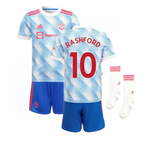 Man Utd 2021-2022 Away Mini Kit (RASHFORD 10)