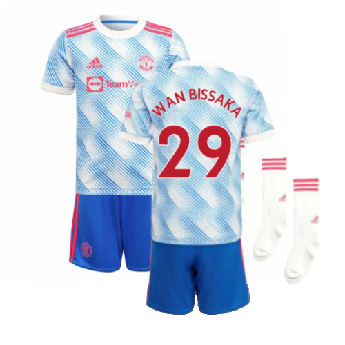 Man Utd 2021-2022 Away Mini Kit (WAN BISSAKA 29)