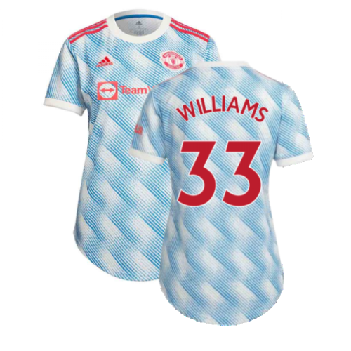 Man Utd 2021-2022 Away Shirt (Ladies) (WILLIAMS 33)