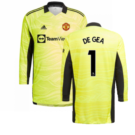 Man Utd 2021-2022 Home Goalkeeper Shirt (Yellow) (DE GEA 1)