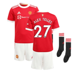 Man Utd 2021-2022 Home Mini Kit (ALEX TELLES 27)