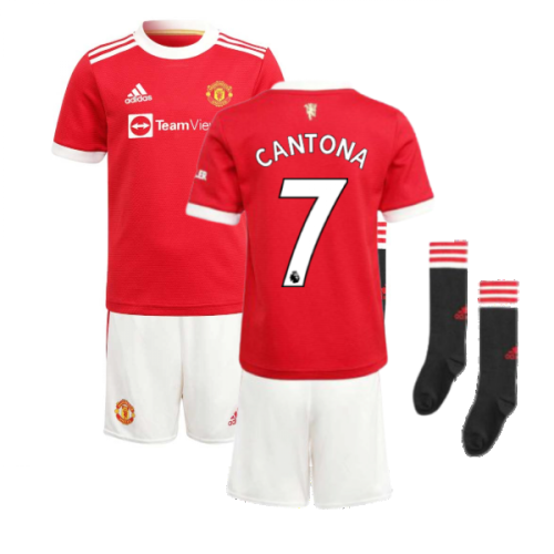 Man Utd 2021-2022 Home Mini Kit (CANTONA 7)