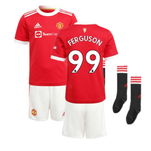 Man Utd 2021-2022 Home Mini Kit (FERGUSON 99)