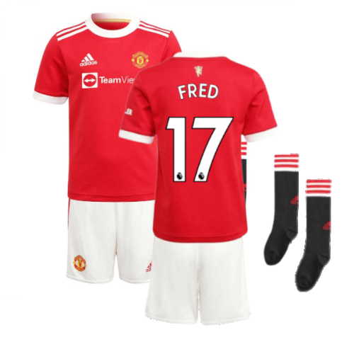 Man Utd 2021-2022 Home Mini Kit (FRED 17)