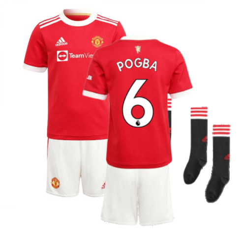 Man Utd 2021-2022 Home Mini Kit (POGBA 6)