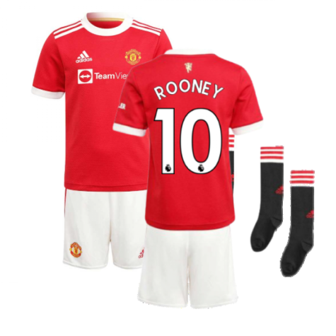 Man Utd 2021-2022 Home Mini Kit (ROONEY 10)