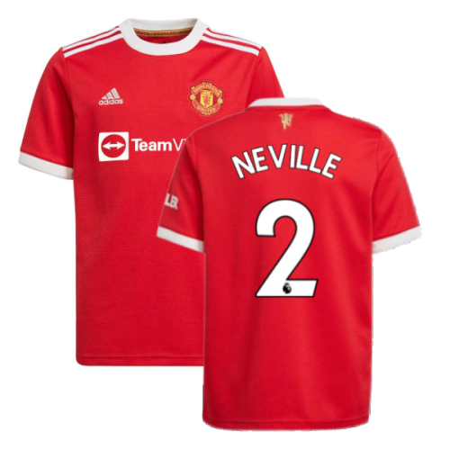 Man Utd 2021-2022 Home Shirt (Kids) (NEVILLE 2)