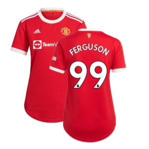 Man Utd 2021-2022 Home Shirt (Ladies) (FERGUSON 99)