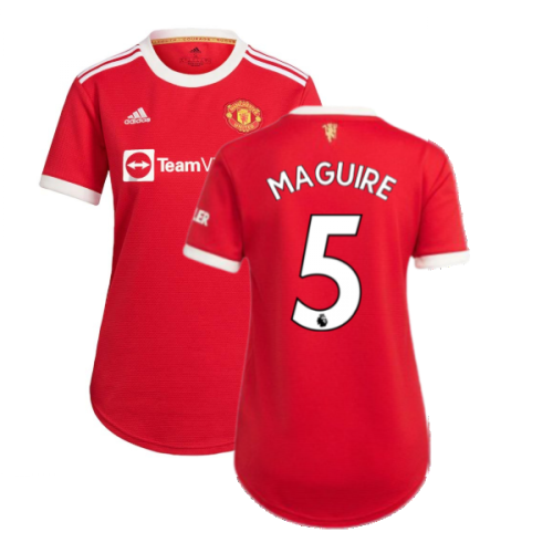 Man Utd 2021-2022 Home Shirt (Ladies) (MAGUIRE 5)