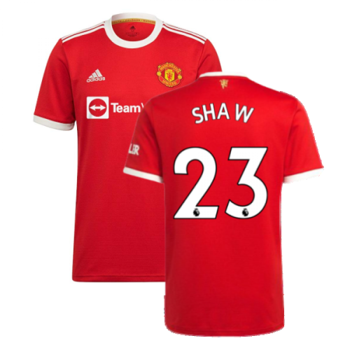 Man Utd 2021-2022 Home Shirt (SHAW 23)