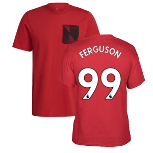 Man Utd 2021-2022 STR Graphic Tee (Red) (FERGUSON 99)