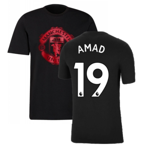 Man Utd 2021-2022 Tee (Black) (AMAD 19)