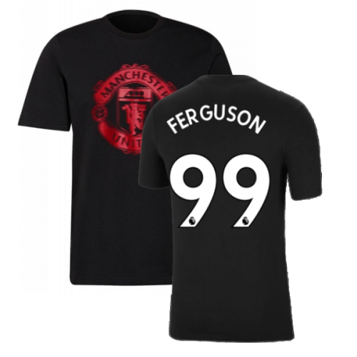 Man Utd 2021-2022 Tee (Black) (FERGUSON 99)