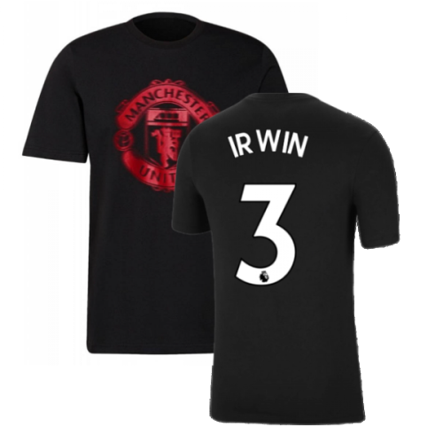 Man Utd 2021-2022 Tee (Black) (IRWIN 3)