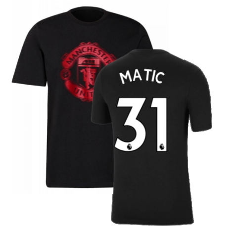 Man Utd 2021-2022 Tee (Black) (MATIC 31)