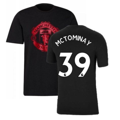 Man Utd 2021-2022 Tee (Black) (McTOMINAY 39)