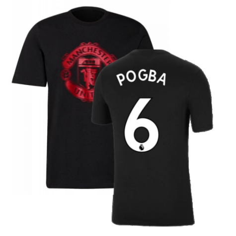 Man Utd 2021-2022 Tee (Black) (POGBA 6)