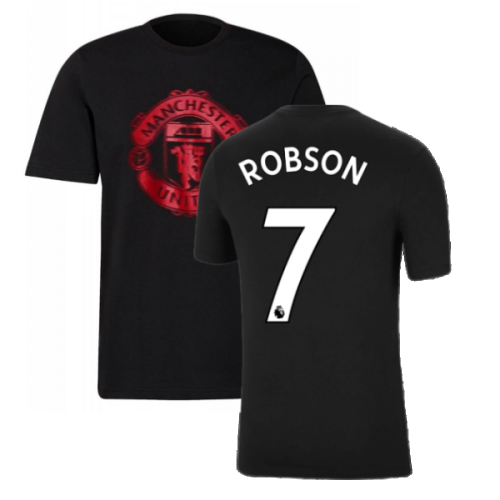 Man Utd 2021-2022 Tee (Black) (ROBSON 7)